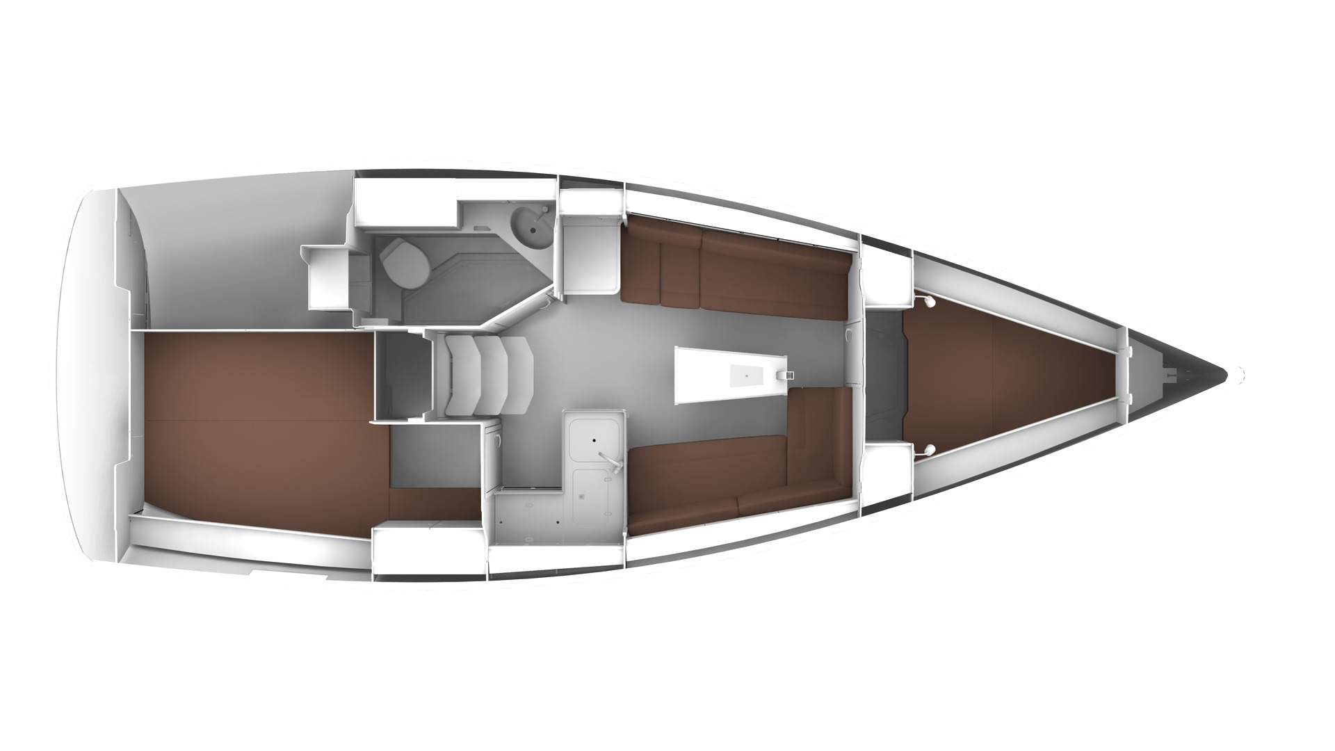 Bavaria Cruiser 34 - Version 2 cabines / 1 salle de bain
