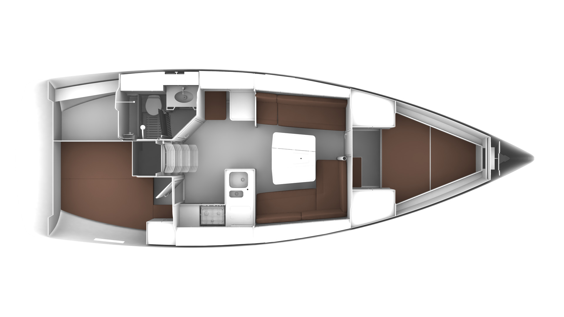 Bavaria Cruiser 37 - Version 2 cabines / 1 salle de bain
