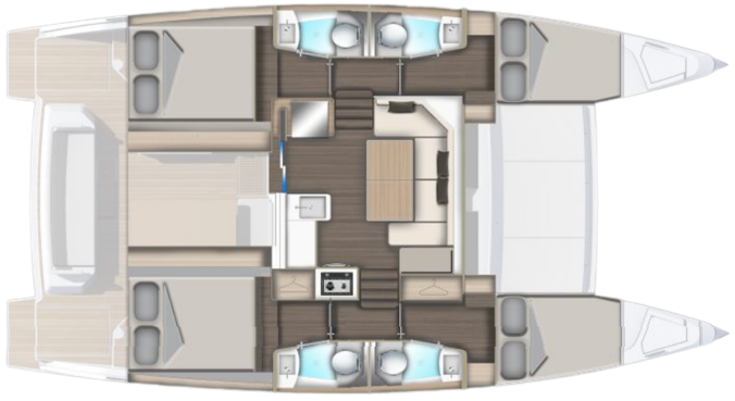 Aventura 37 - Version 4 cabines, 4 salles de bain