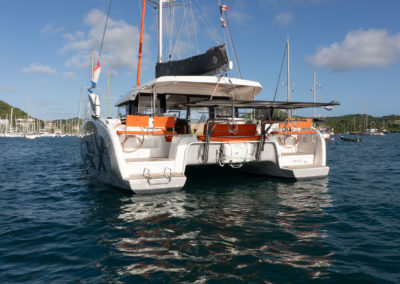 Extérieur de l'Excess 11 d'occasion au mouillage en Martinique